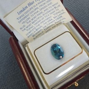 London Blue Topaz Gem in Orig Box 4ct